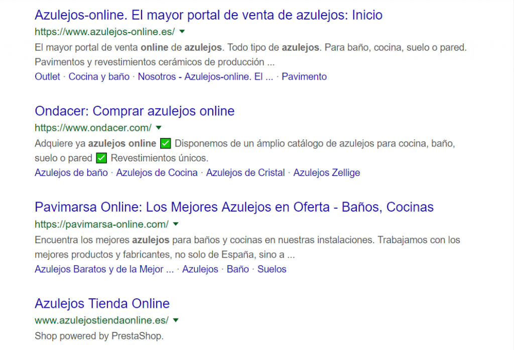 resultado de la serps