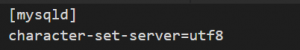 mysql utf8