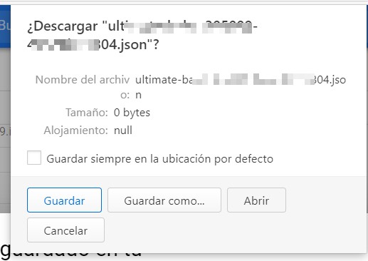 Cerramos Json