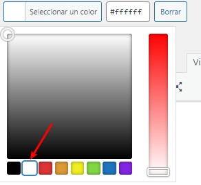 color texto