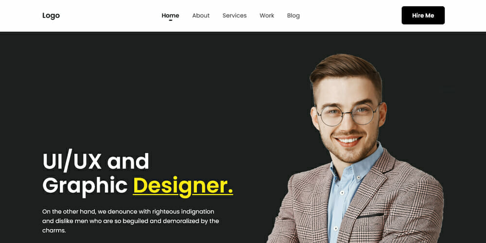 Minimal Personal Portfolio Template